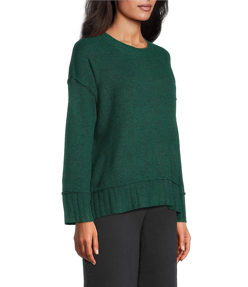 Westbound Wool Blend Long Sleeve Crew Neck Sweater