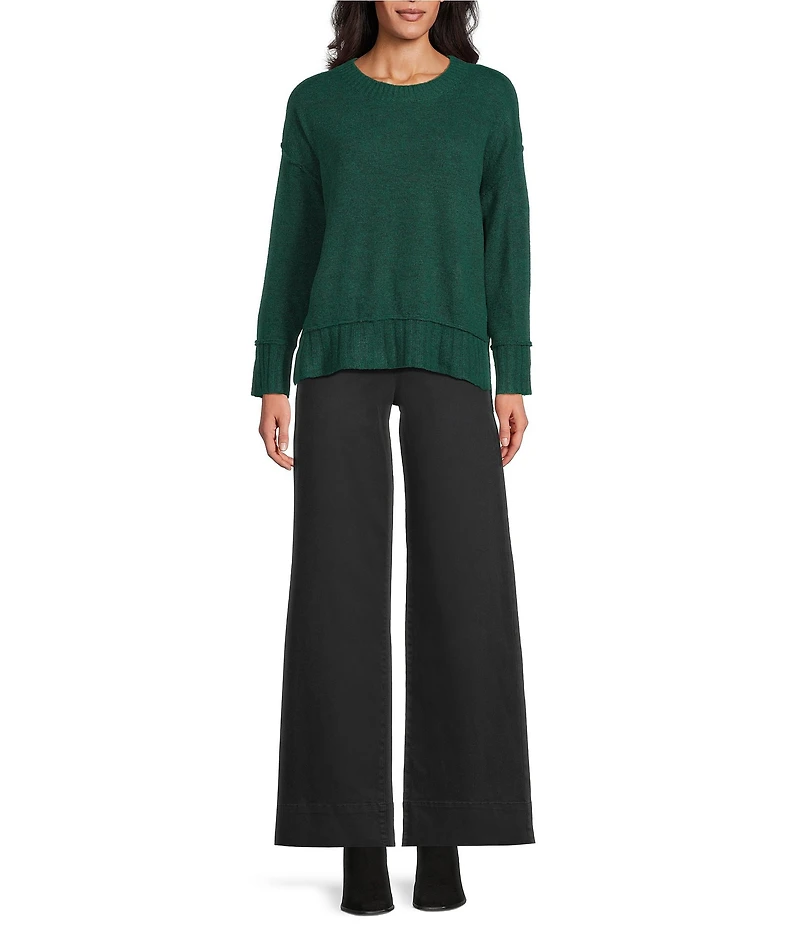 Westbound Wool Blend Long Sleeve Crew Neck Sweater