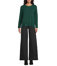 Westbound Wool Blend Long Sleeve Crew Neck Sweater