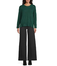 Westbound Wool Blend Long Sleeve Crew Neck Sweater