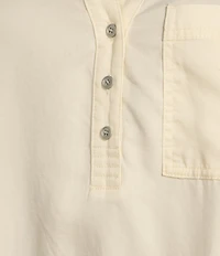 Westbound Woven Long Sleeve Henley Top