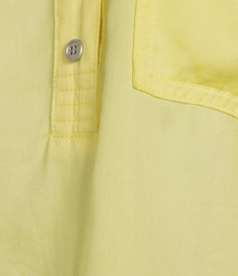 Westbound Woven Long Sleeve Henley Top
