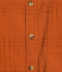 Westbound Woven Collared Oversized Long Sleeve Top