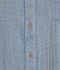 Westbound Woven Short Sleeve Button Front Top