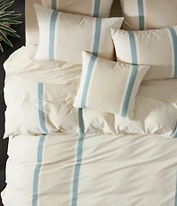 White Sand Breeze Striped Duvet Cover Mini Set