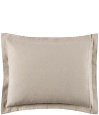 White Sand Brisbane Matelasse Geo-Textured Border Pattern Sham