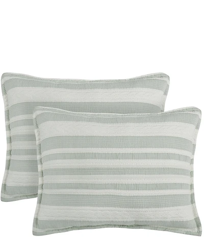 White Sand Cyprus Striped Pillow Sham