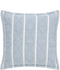 White Sand Playa 20#double; Quilted Square Decorative Pillow