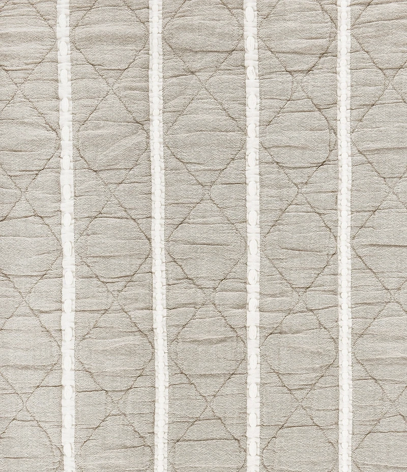 White Sand Playa Quilted-Striped Coverlet