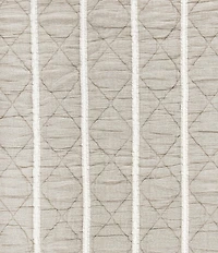 White Sand Playa Quilted-Striped Coverlet