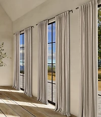 White Sand South Seas Cotton Single Drapery Panel