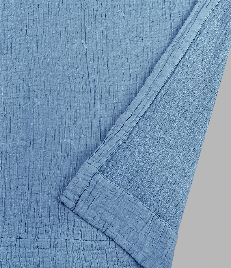 White Sand South Seas Cotton Single Drapery Panel