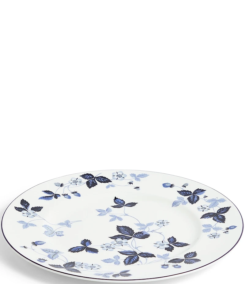 Wild Strawberry Inky Blue Dinner Plate