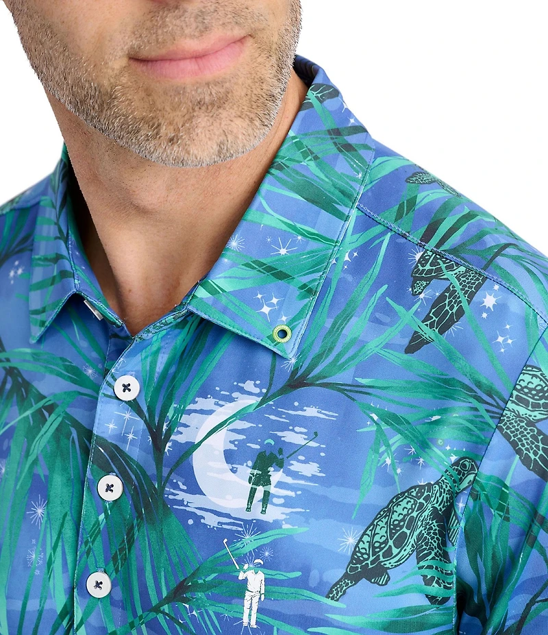 William Murray Palmetto Nights Short Sleeve Polo Shirt