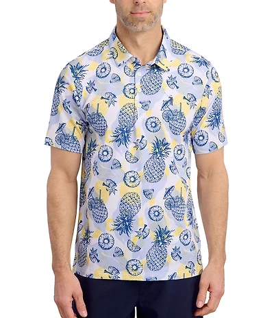 William Murray Sweet Game Patterned Polo Shirt