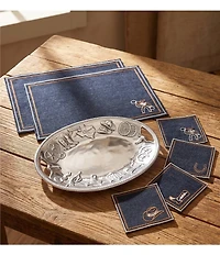 Wilton Armetale Western Texas Handled Metal Tray