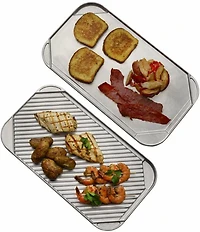 Wilton Armetale Gourmet Grillware Double Sided Grill Pan