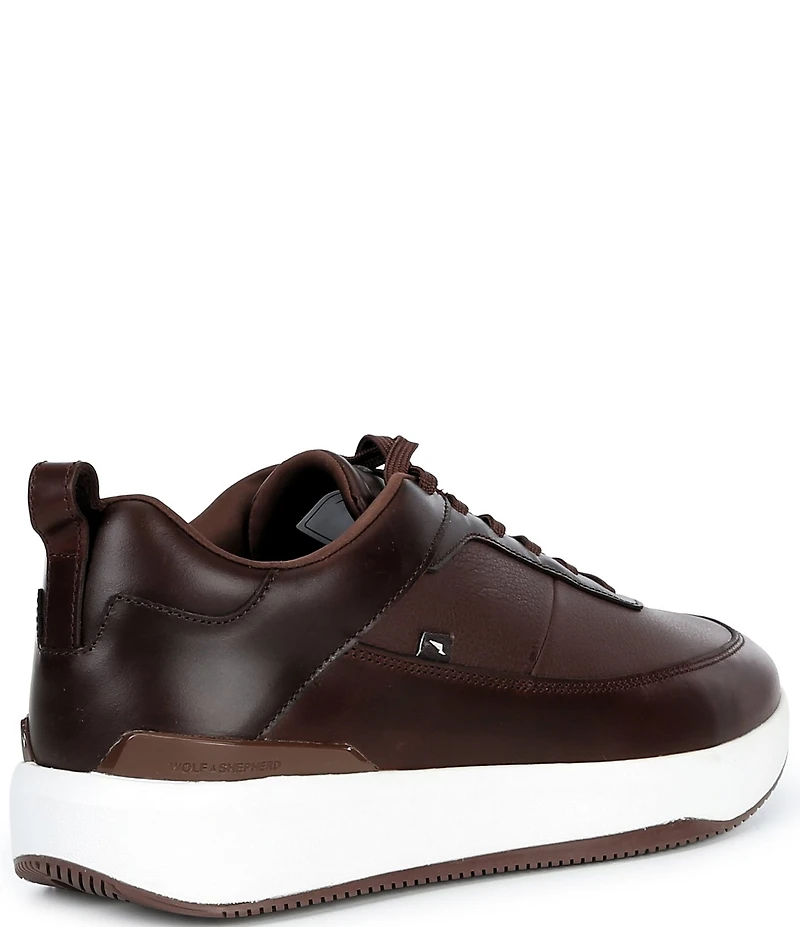 Wolf & Shepherd Men's Baller One Calfskin Leather Sneakers