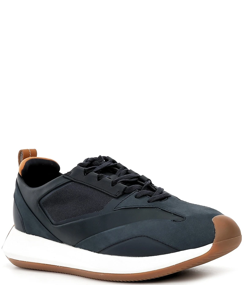 Wolf & Shepherd Men's Marathon Trainer Nubuck Calfskin Sneakers