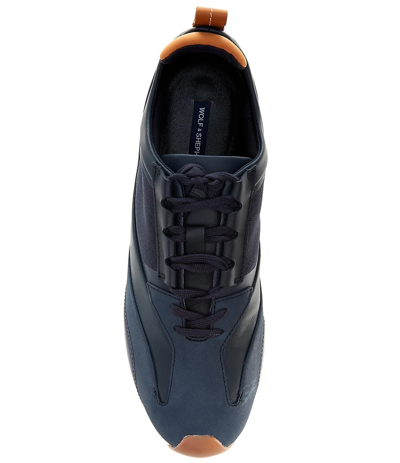 Wolf & Shepherd Men's Marathon Trainer Nubuck Calfskin Sneakers