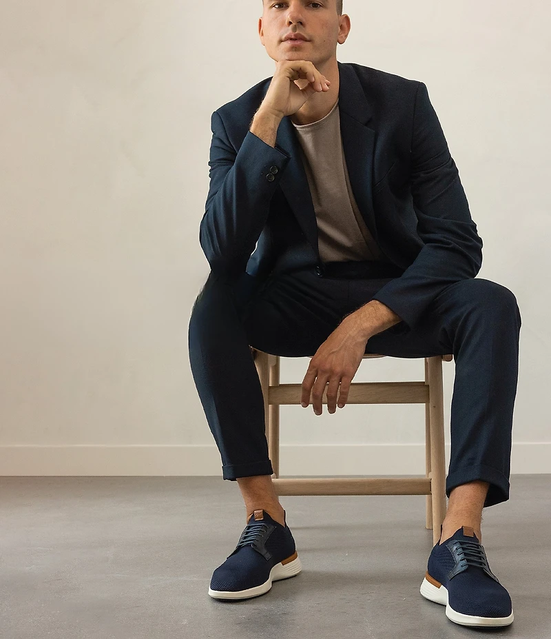 Wolf & Shepherd Men's Swiftknit Derby Lace Up Sneakers