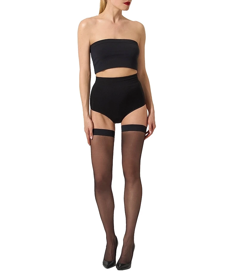 Wolford Individual 10-Denier Stay-Up Thigh Highs