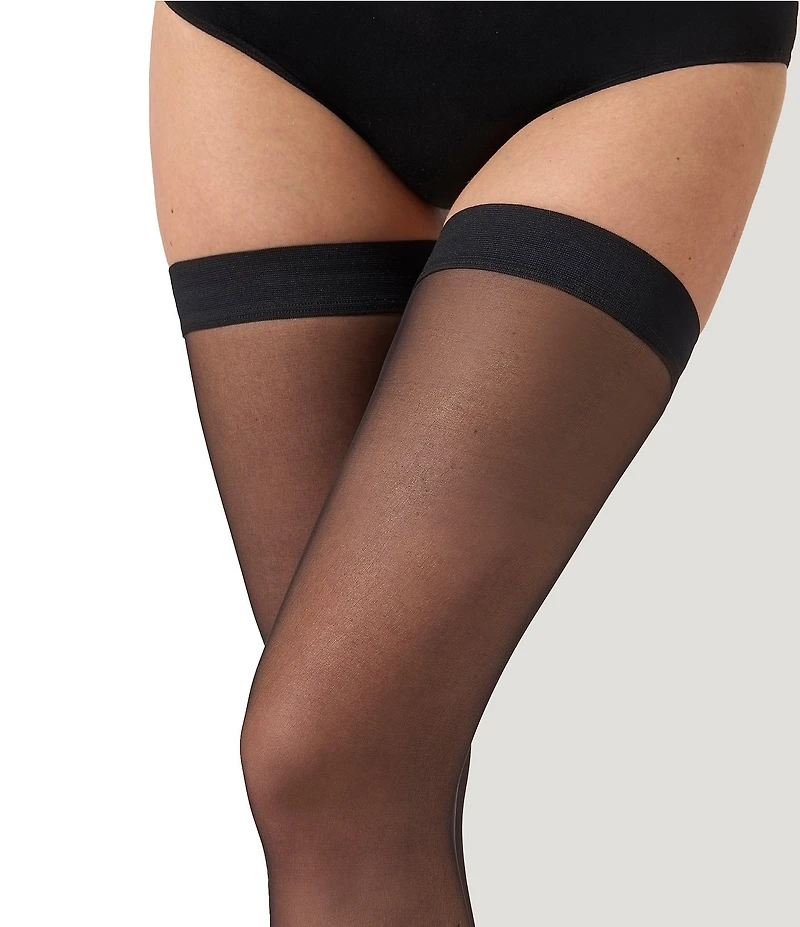 Wolford Individual 10-Denier Stay-Up Thigh Highs