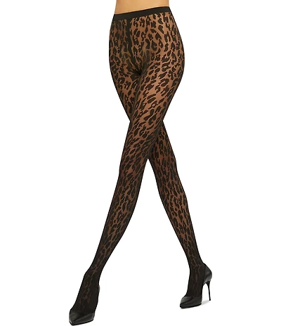 Wolford Leopard Print Tights