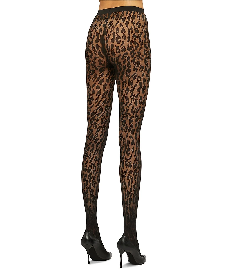 Wolford Leopard Print Tights
