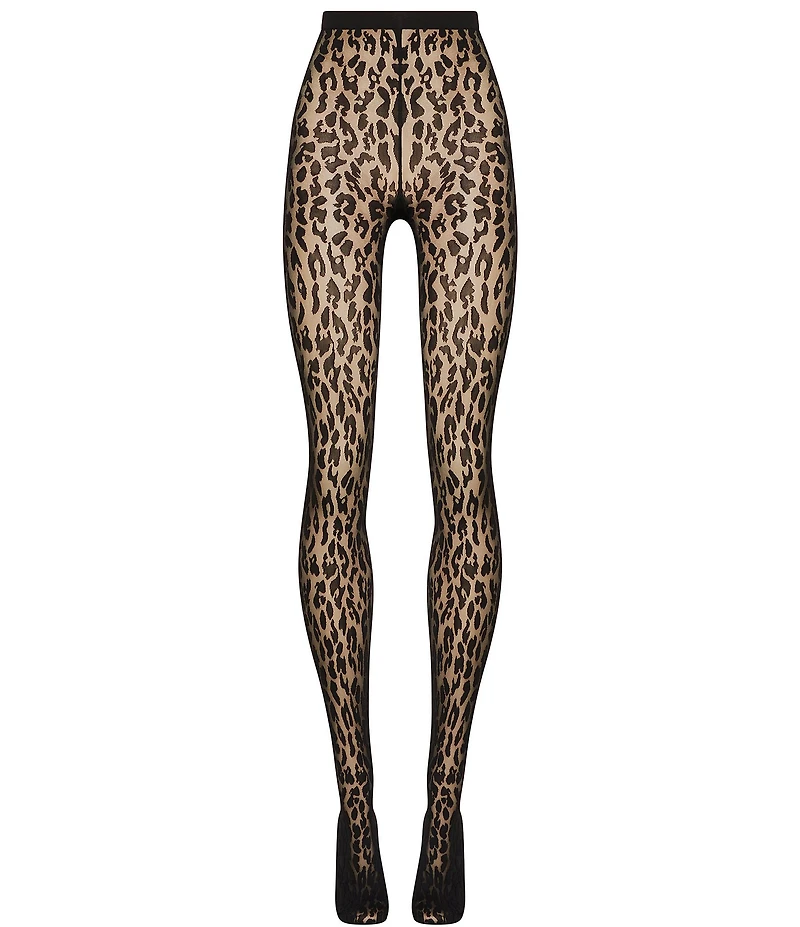 Wolford Leopard Print Tights