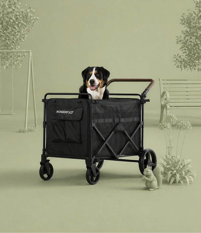 Wonderfold Max High Capacity Graphite Pet Stroller