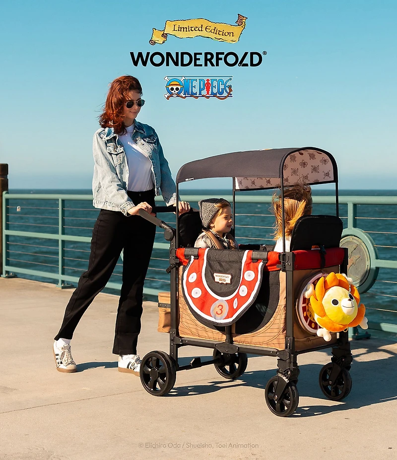 Wonderfold ONE PIECE Thousand Sunny Elite 2-Seater Stoller Wagon - Limited Edition