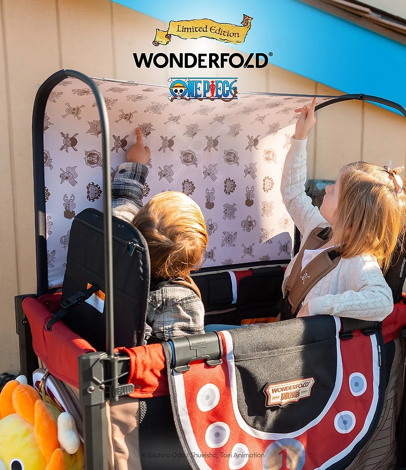 Wonderfold ONE PIECE Thousand Sunny Elite 2-Seater Stoller Wagon - Limited Edition