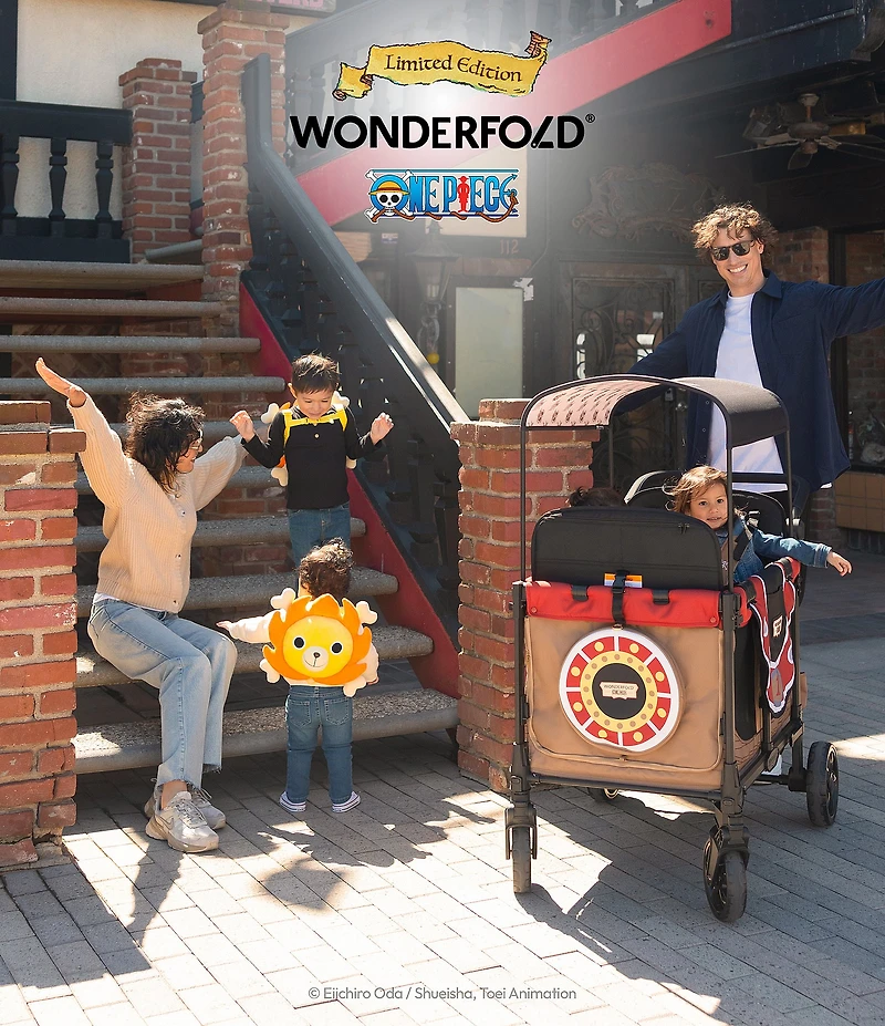 Wonderfold ONE PIECE Thousand Sunny Elite 4-Seater Stoller Wagon - Limited Edition