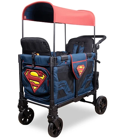 Wonderfold W2 Elite Pro Superman 2-Seater Stroller Wagon