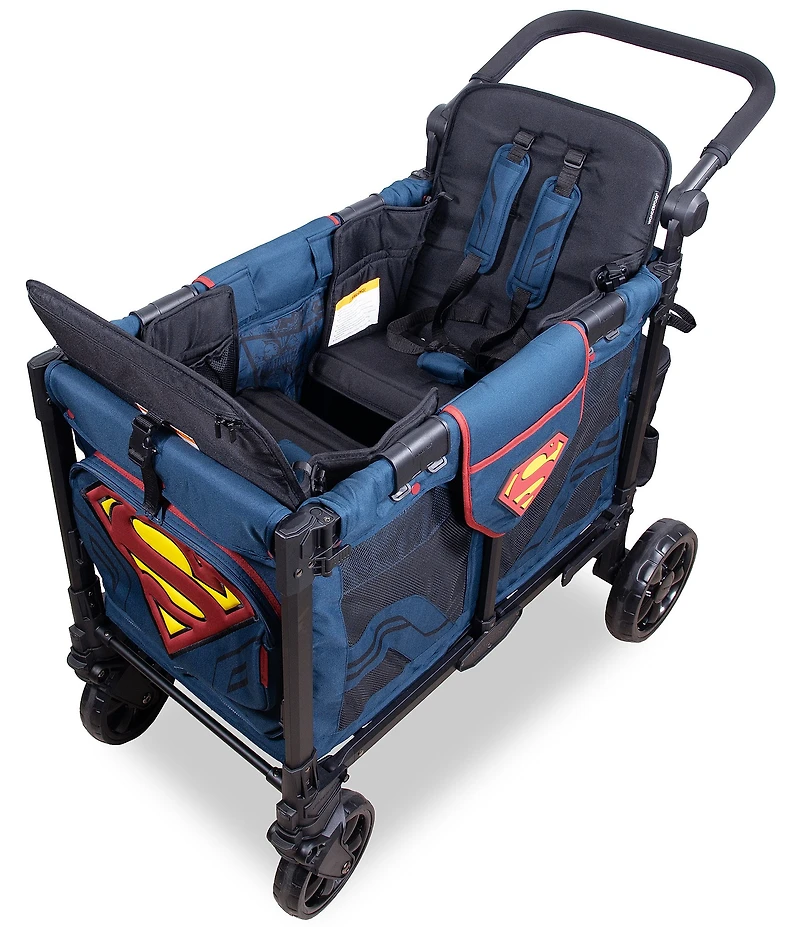 Wonderfold W2 Elite Pro Superman 2-Seater Stroller Wagon