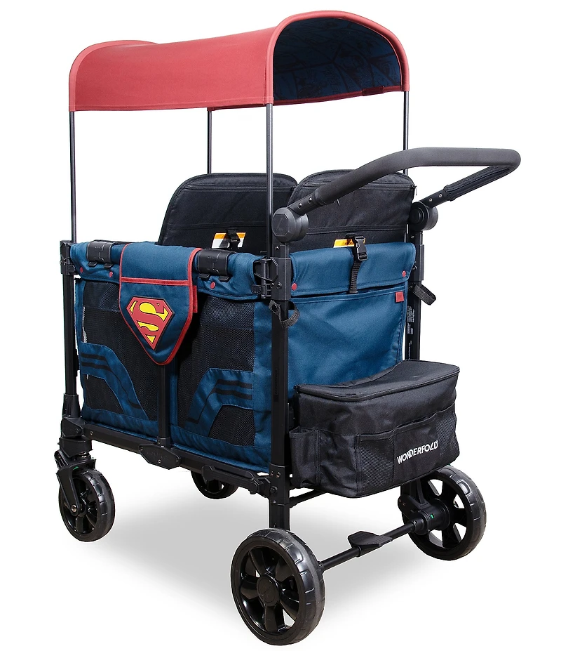 Wonderfold W2 Elite Pro Superman 2-Seater Stroller Wagon