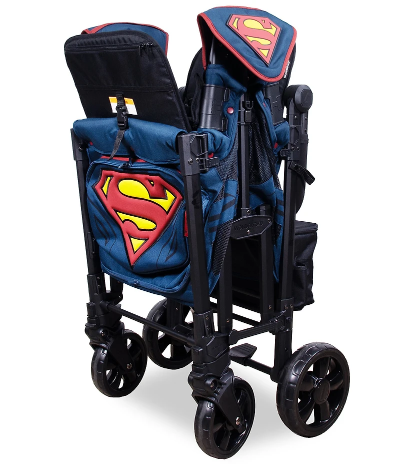 Wonderfold W2 Elite Pro Superman 2-Seater Stroller Wagon