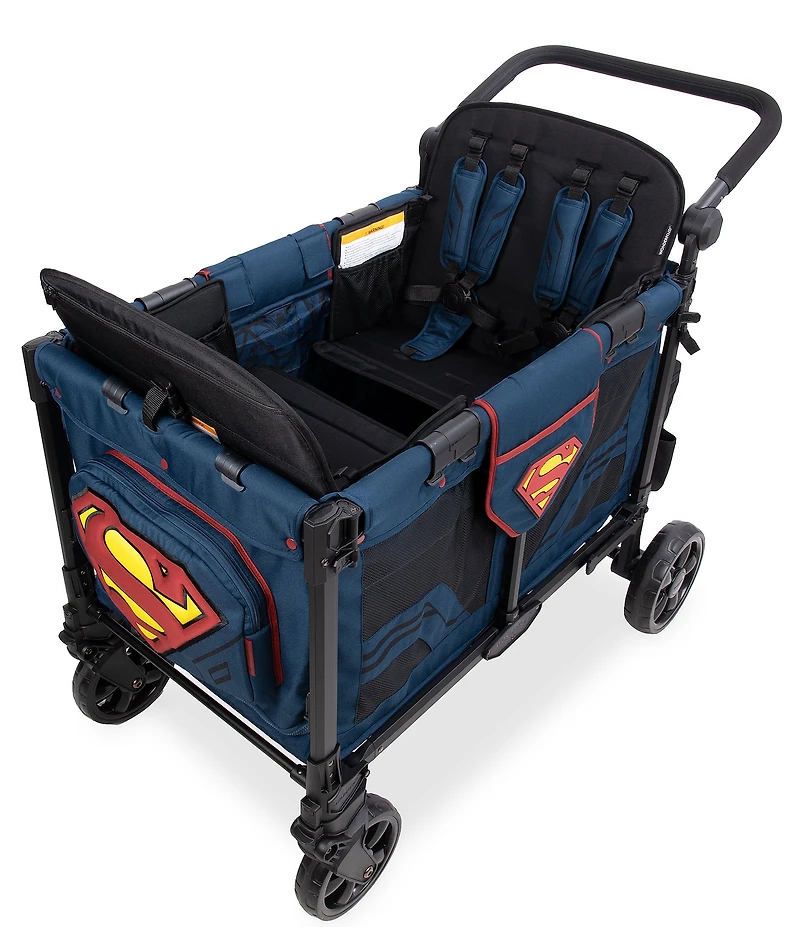Wonderfold W4 Elite Pro Superman 4-Seater Stroller Wagon