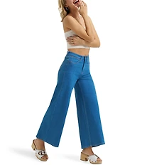 Wrangler 27#double; Inseam Cropped Wide Leg Jeans