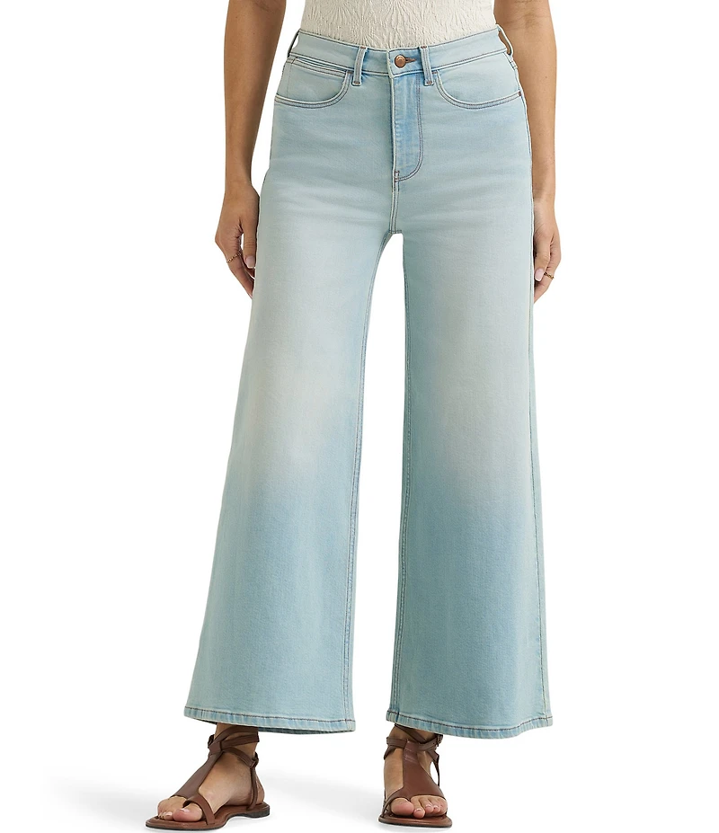 Wrangler 27#double; Inseam Cropped Wide Leg Jeans