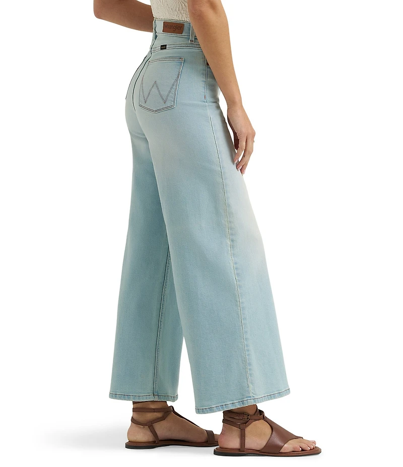 Wrangler 27#double; Inseam Cropped Wide Leg Jeans