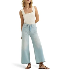 Wrangler 27#double; Inseam Cropped Wide Leg Jeans