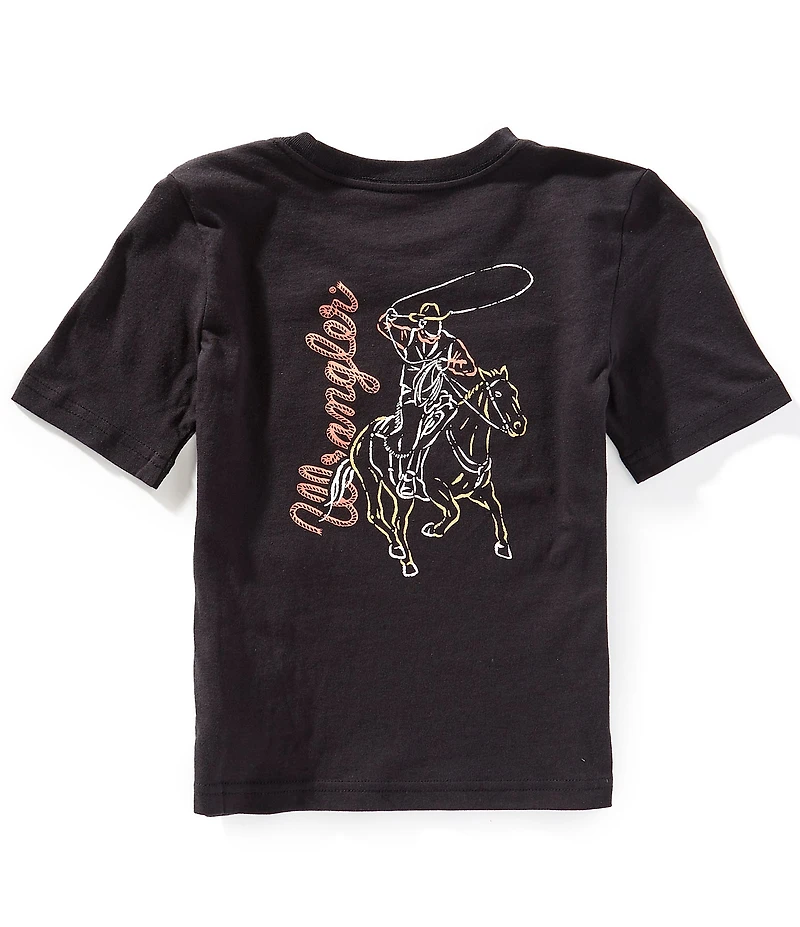 Wrangler® Big Boys Short Sleeve Roping Graphic T-Shirt