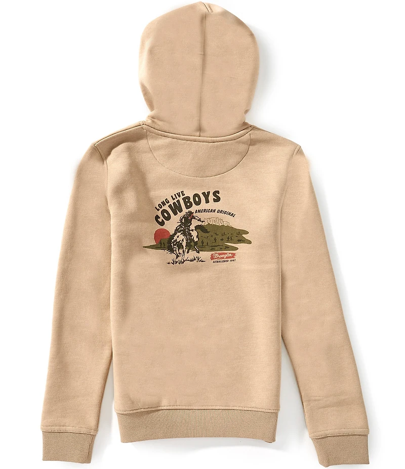 Wrangler® Big Boys Long-Sleeve Cowboy Hoodie
