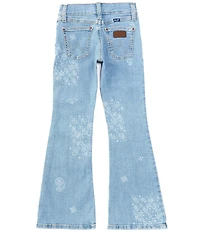 Wrangler® Big Girls Printed Flare-Leg Denim Jeans
