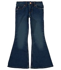 Wrangler® Big Girls Embroidered-Pocket Bell-Bottom Jeans