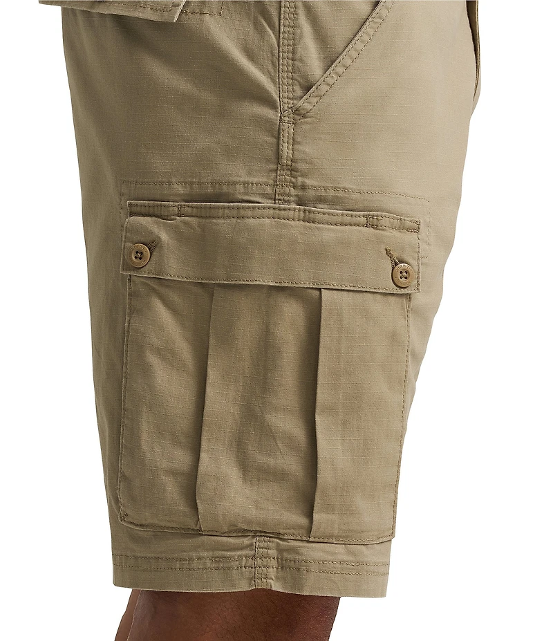 Wrangler® Cargo 10.5#double; Inseam Stretch Ripstop Shorts