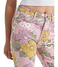 Wrangler Floral Printed High Rise Flare Leg Jeans
