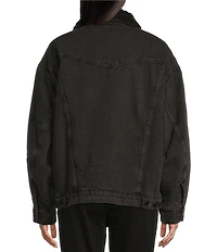 Wrangler® Girlfriend Denim Sherpa-Lined Jacket